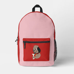 Sac À Dos Imprimé Dessin animé de chiot mignon