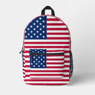 Sac À Dos Imprimé Dessin de fierté du drapeau américain USA