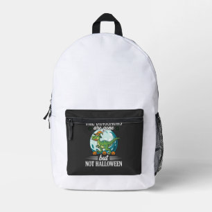 Sac À Dos Imprimé Dessin de sorcière d'Halloween de dinosaure drôle