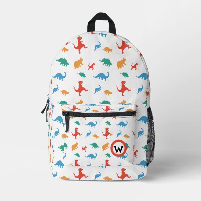 Sac À Dos Imprimé Dinosaure Cute Enfant Personnalisé (Recto)