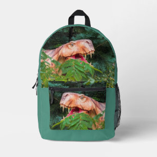 Sac À Dos Imprimé Dinosaure dans la forêt.