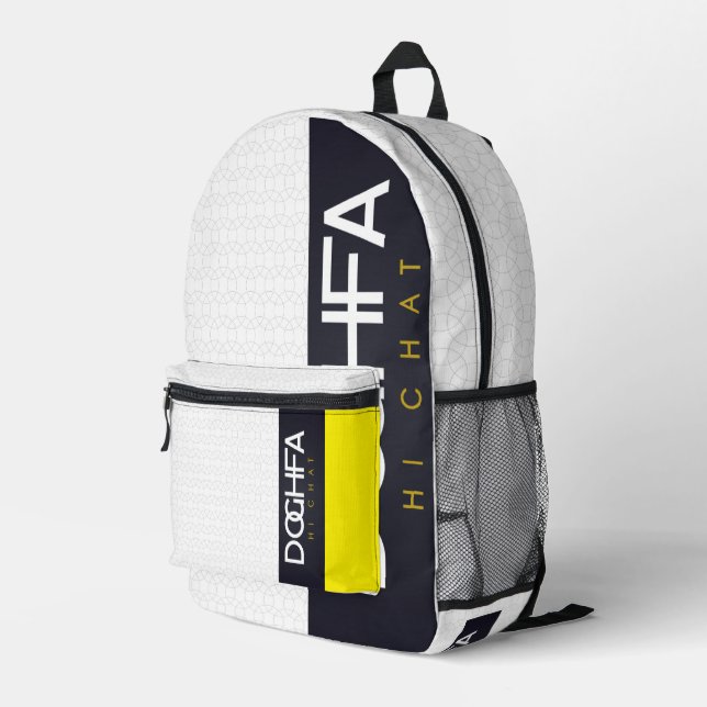 SAC À DOS IMPRIMÉ DOGHFA (Coin arrière droit)