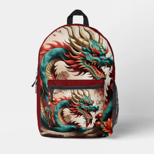 Sac À Dos Imprimé Dragon du Nouvel An chinois 2024 PBP1