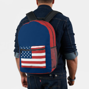 Sac À Dos Imprimé Drapeau américain