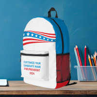 Drapeau américain de la campagne politique personn