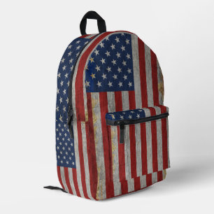 Sac À Dos Imprimé Drapeau américain en détresse 4 juillet patriotiqu