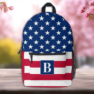 Sac À Dos Imprimé Drapeau américain Personnalisé Étoiles & Stripes