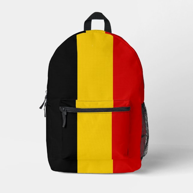 Sac À Dos Imprimé Drapeau de la Belgique (Recto)