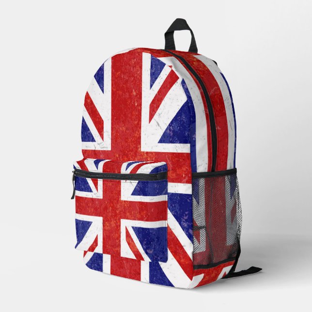 Sac À Dos Imprimé Drapeau rétro Union Jack (Coin arrière droit)