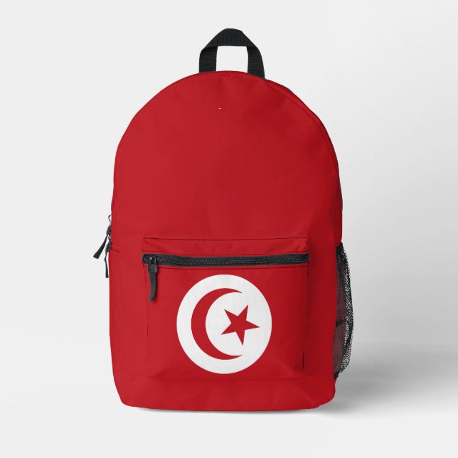 Sac À Dos Imprimé Drapeau tunisien (Recto)