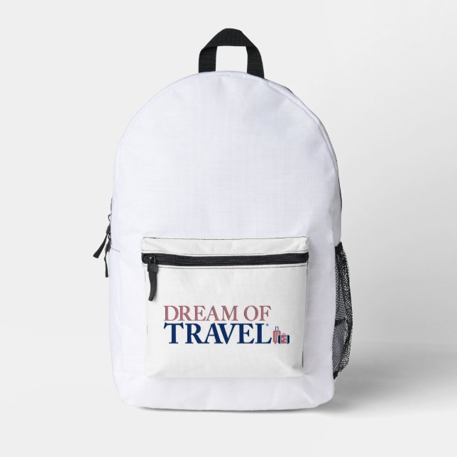 Sac À Dos Imprimé Dream of Travel ® Backpack (Luggage Collection) (Recto)