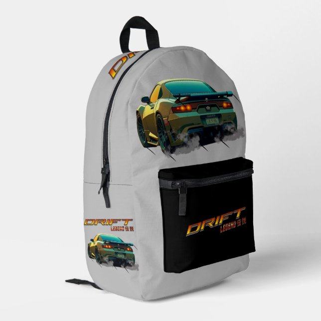 SAC À DOS IMPRIMÉ DRIFT LEGEND SUPRA MK4 - STYLE ANIME (Coin arrière gauche)