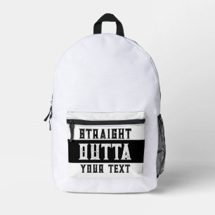 Sac À Dos Imprimé Drôle 'Juste En Dehors De Votre Texte'