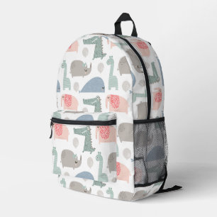 Sac À Dos Imprimé Drôle Visage mignon Doodle Motif animal