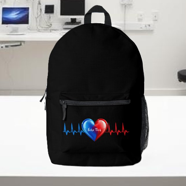 Sac À Dos Imprimé Echo Tech-Cardiac Sonographer (Echo Tech-Cardiac Sonographer Printed Backpack)