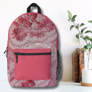 Sac À Dos Imprimé Élégant Joli Agate Rose Girls