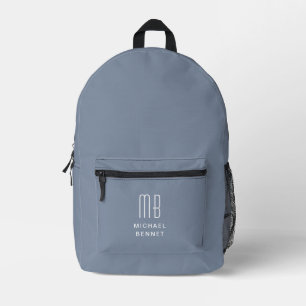 Sac À Dos Imprimé Elegant Monogram Blue
