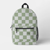 Élégant Monogramme en carton vert initial