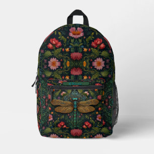 Sac À Dos Imprimé Elégant Personnaliser Vintage dragonfly boho chic