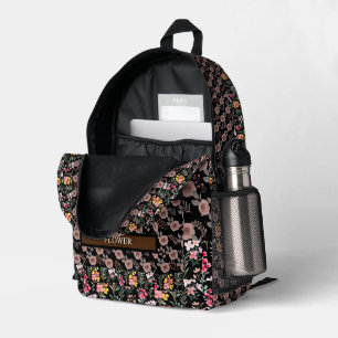 Sac À Dos Imprimé Elégante Personnaliser d'aquarelle de fleurs