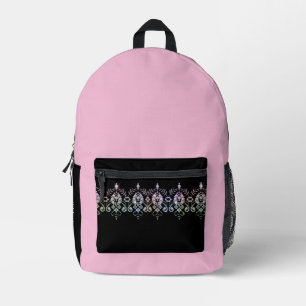 Sac À Dos Imprimé Élégantes filles rose Diamond Sparkle School