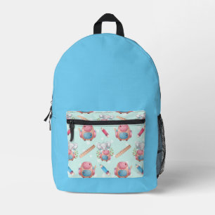 Sac À Dos Imprimé Éléphant motif de rentrée scolaire