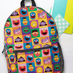 Sac À Dos Imprimé Elmo et ses amis