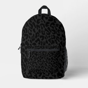 Sac À Dos Imprimé empreinte de léopard noir