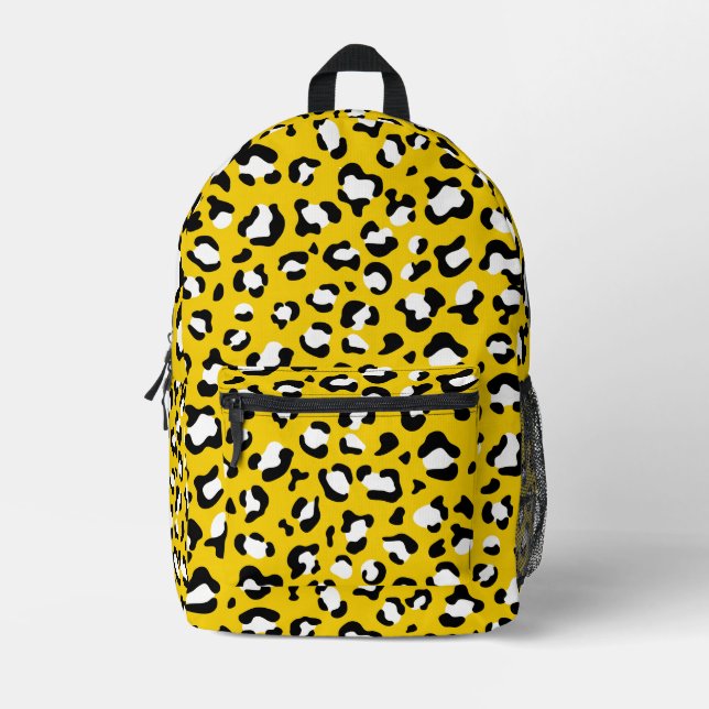 Sac À Dos Imprimé Empreinte de léopard, Spots de léopard, Leopard Ja (Recto)