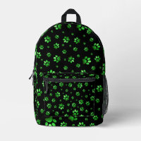  Empreinte de patte scintillement vert pailleté,