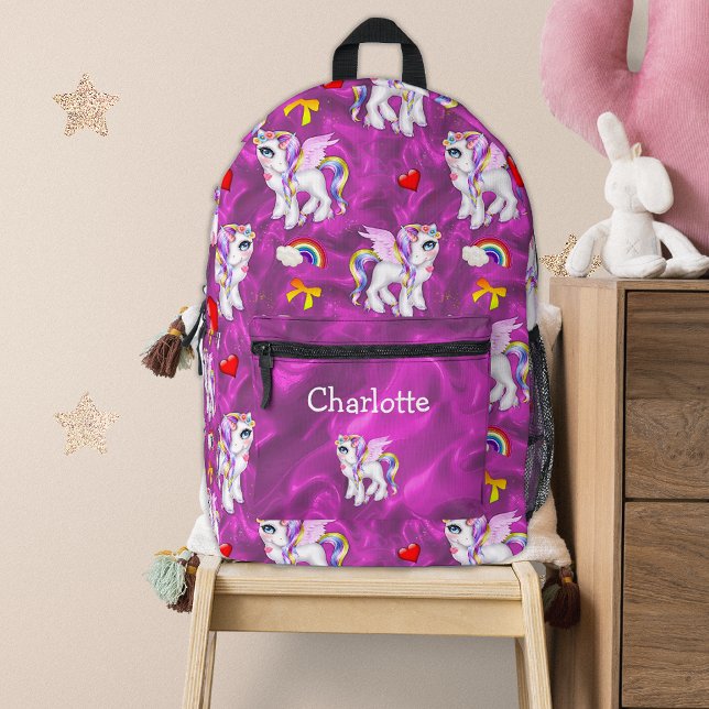 Sac À Dos Imprimé Enchanter Unicorn rêve rose (Créateur téléchargé)