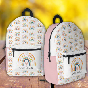 Sac À Dos Imprimé Enfants arc-en-ciel pastel