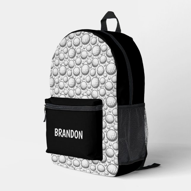 Sac À Dos Imprimé Enfants cool amateurs de golf (Coin arrière droit)