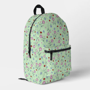 Sac À Dos Imprimé Enfants Cute Ladybug Polka dot Daisy Flower Motif