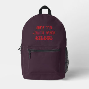 Sac À Dos Imprimé enfants ou ado cherry pourpre, de rejoindre le cir