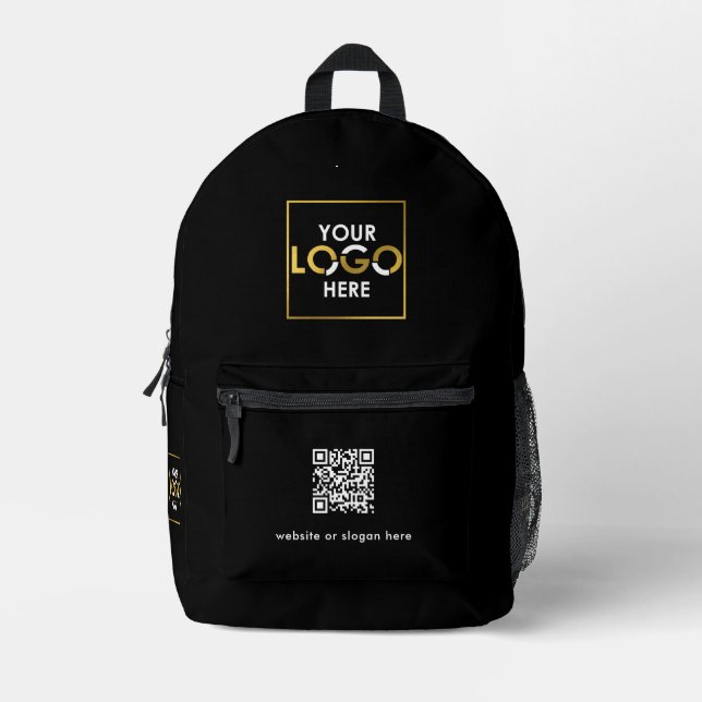 Sac À Dos Imprimé Entreprise Votre Logo Code QR Texte Promotionnel N (Recto)