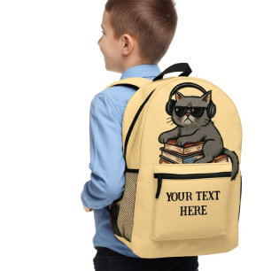 Sac À Dos Imprimé Équipement personnalisé pour étudiants Trop cool p