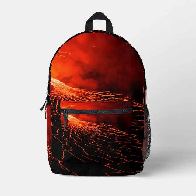 Sac À Dos Imprimé éruption volcanique (Recto)