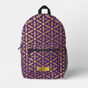 Sac À Dos Imprimé Ethnic Marocain géométrique Motif