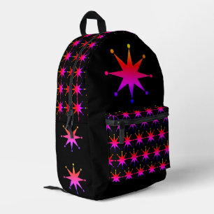 Sac à dos imprimé étoile rétro