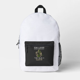 Sac À Dos Imprimé Être un humain est trop compliqué pour être une ma