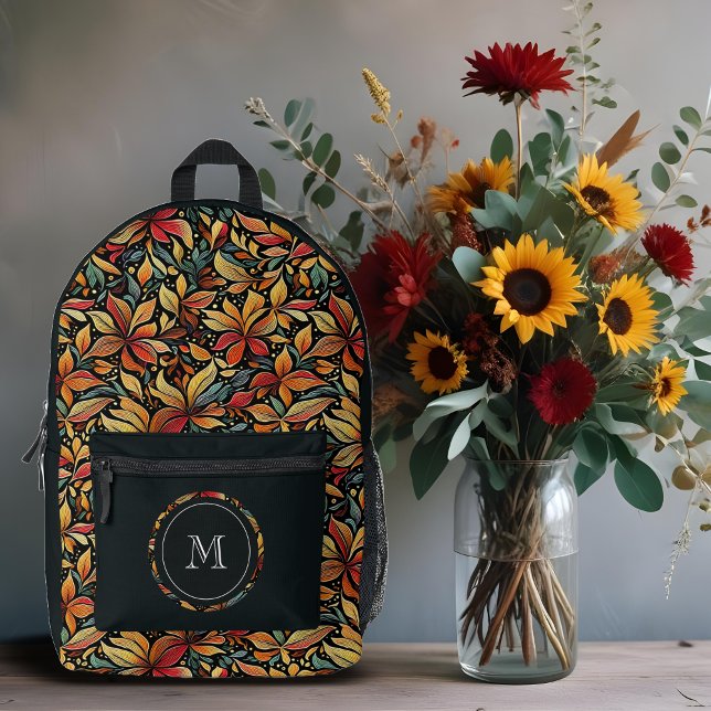 Sac À Dos Imprimé Exquisite Elegant Botanical Fall Leaves Design (Exquisite Elegant Botanical Fall Leaves Design Printed Backpacks.)