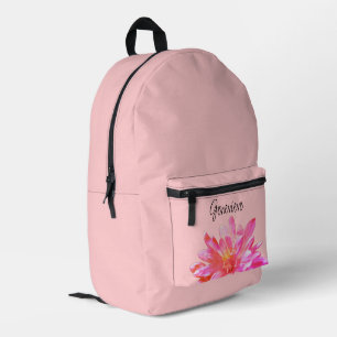 Sac À Dos Imprimé Faisceau rose joli rose orangé floral