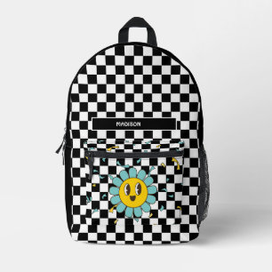 Sac À Dos Imprimé Faisée en damier rétro