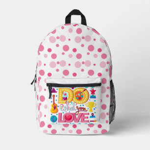 Sac À Dos Imprimé Faites ce que vous aimez fête des mères