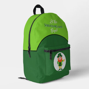 Sac À Dos Imprimé Farces Lutins Saint Patrick