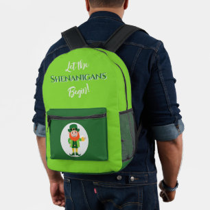 Sac À Dos Imprimé Farces Lutins Saint Patrick