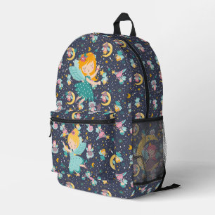 Sac À Dos Imprimé Fées colorées, unicorne sans couture motif