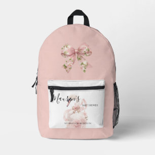 Sac À Dos Imprimé Fête de naissance fille à ruban rose