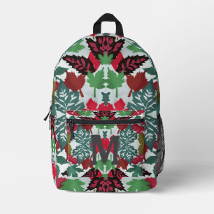 Sac À Dos Imprimé Feuilles mélangés minimalistes modernes 2 Coloré